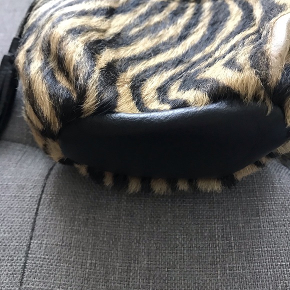 Valentina Leather Animal Print Small Crossbody Bag - Picture 4 of 6